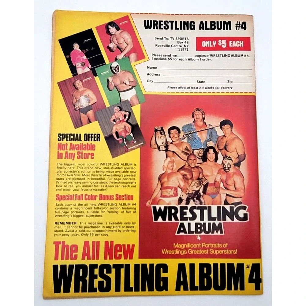 THE‎ WRESTLER SEPT 1981 TOMMY RICH HARLEY RACE SGT. SLAUGHTER PAT PATTERSON